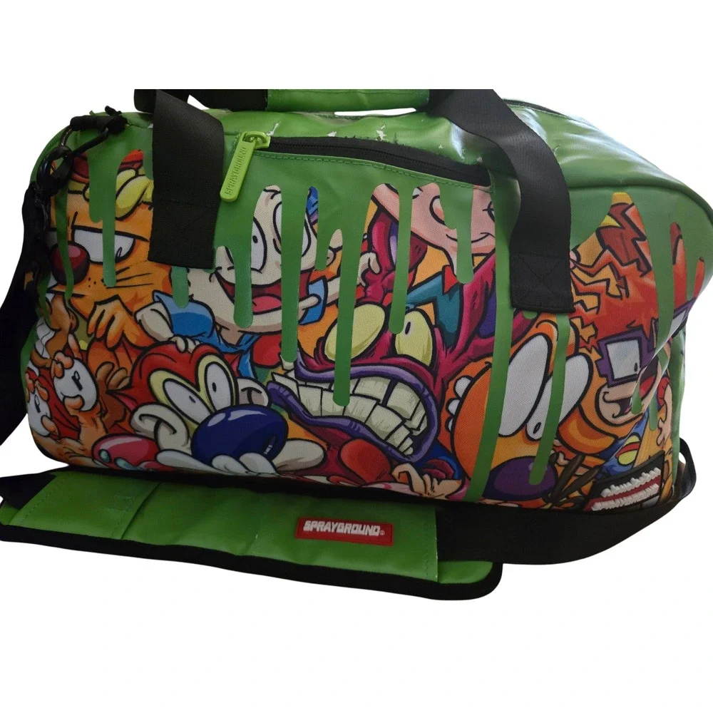 Sprayground Nickelodeon Slime Duffle Bag 90s Nicktoon Rugrats Ren Stimpy Limited